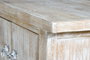 Giner y Colomer Mueble Tv Madera de Mango Blanco Envejecido 230 cm